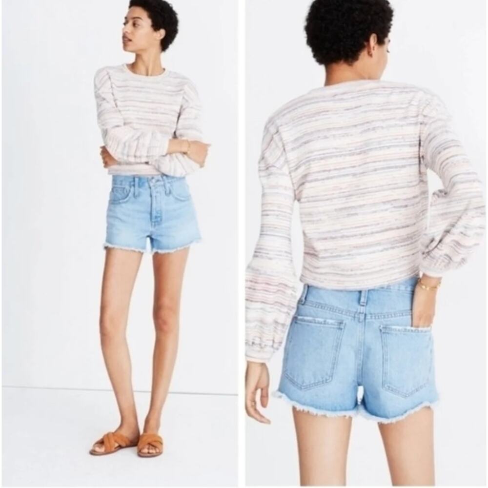 Madewell Relaxed Denim Shorts 33 Cutoff Jean Jorts Style AJ242 - Picture 3 of 14